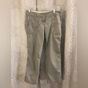 Loft Grey Women’s Casual Slim Cotton Pant w/ Utility Style Belt Size 4 Petite